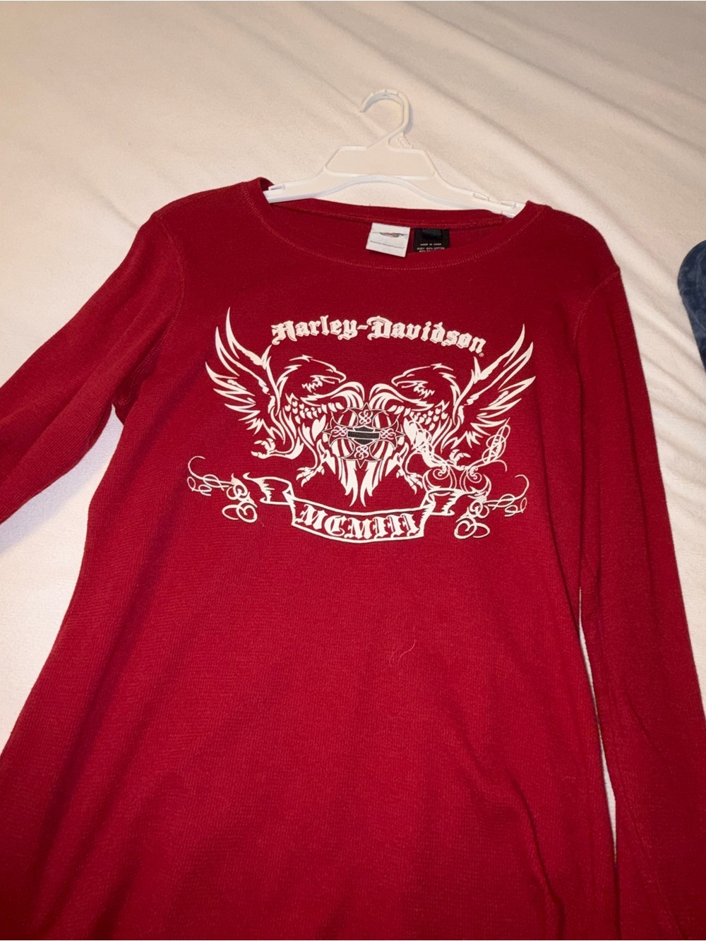 Harley-Davidson Women's Red Graphic thermal style